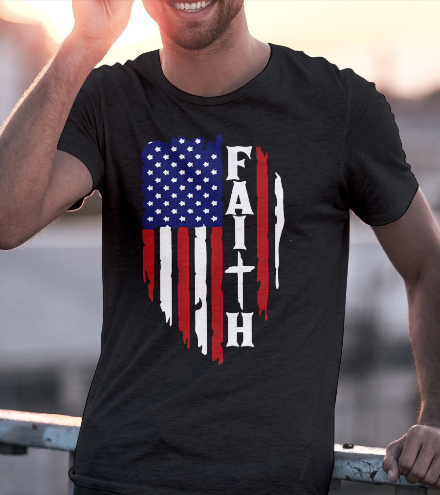 Faith American Flag USA T-Shirt