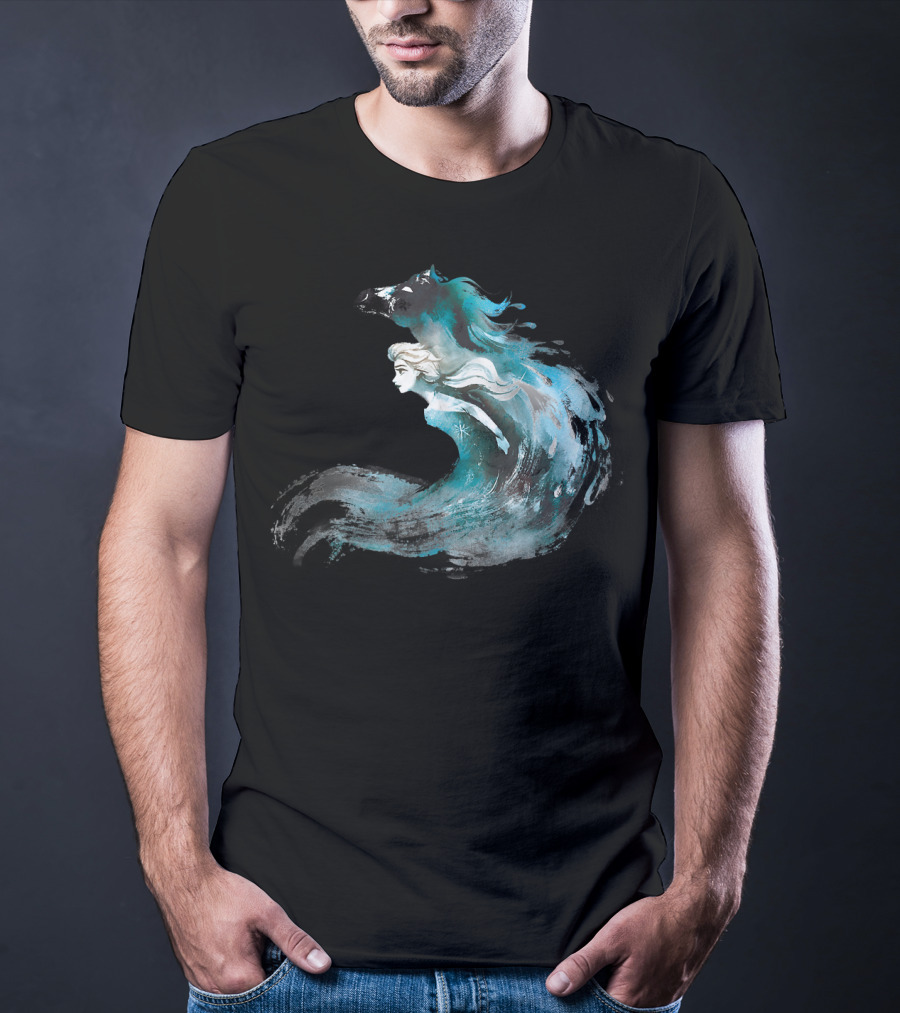Disney Frozen 2 Elsa And The Nokk Magic Water Spirit T-Shirt