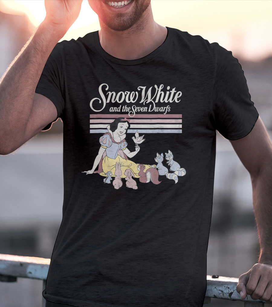 Snow White And The Seven Dwarfs Critters Stripe T-Shirt