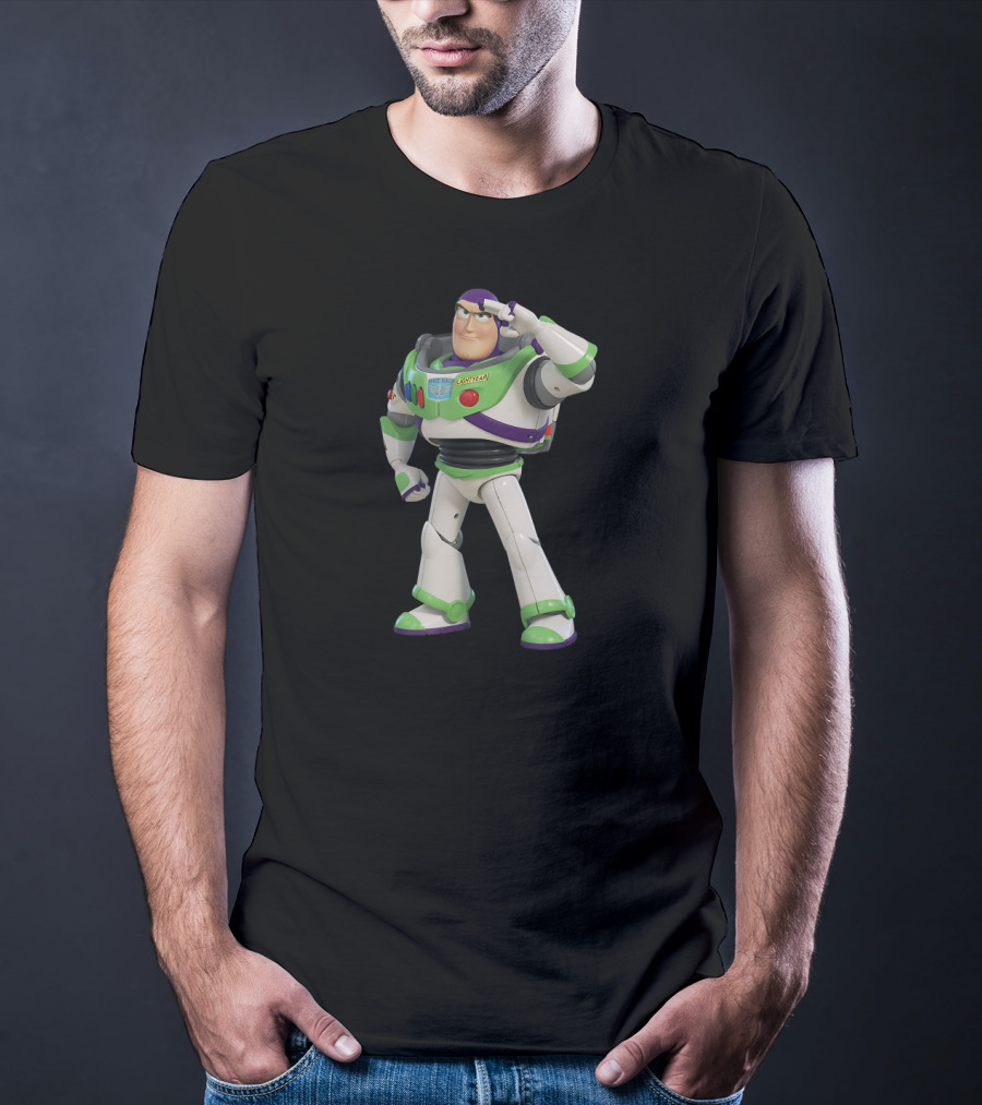 Buzz Lightyear Salute Disney Pixar Toy Story 4 Heroic Pose T-Shirt