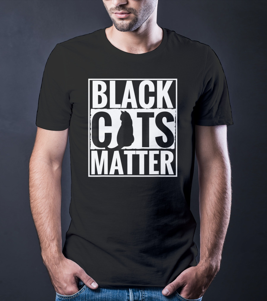 Black Cats Matter Parody Cat Lovers T-Shirt