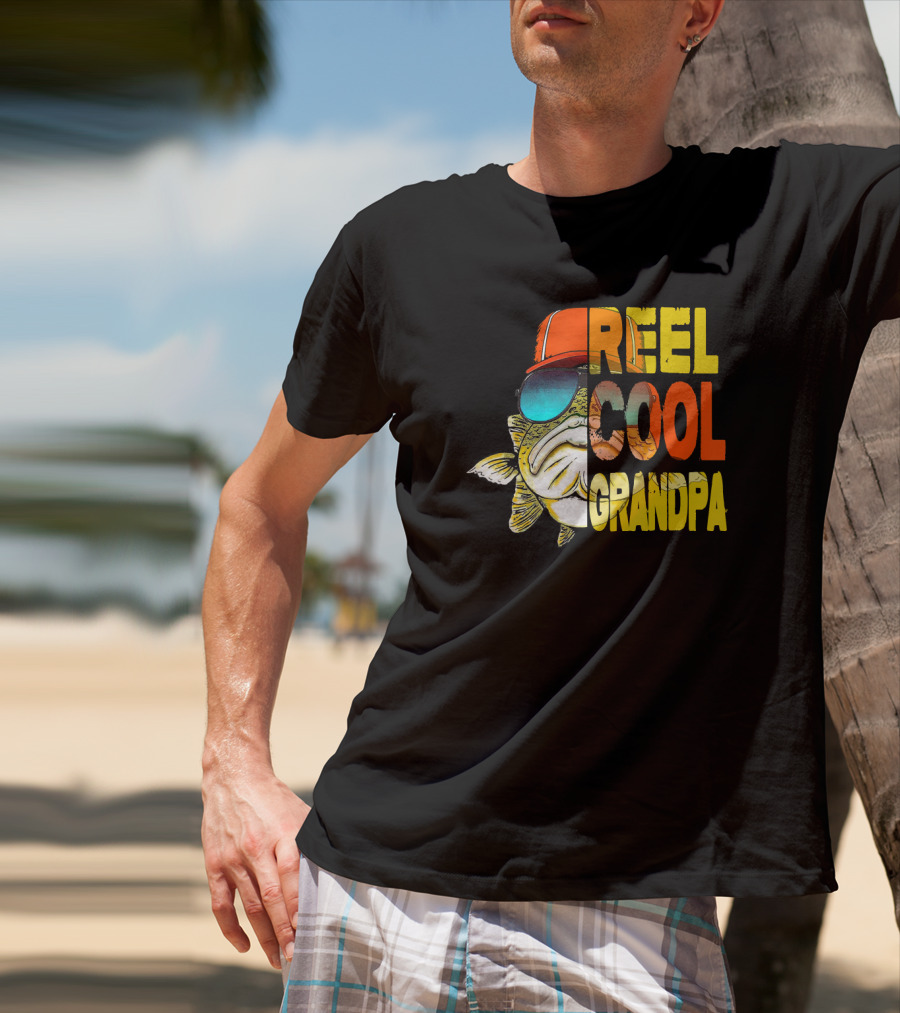 Father's Day Reel Cool Grandpa Fishing T-Shirt