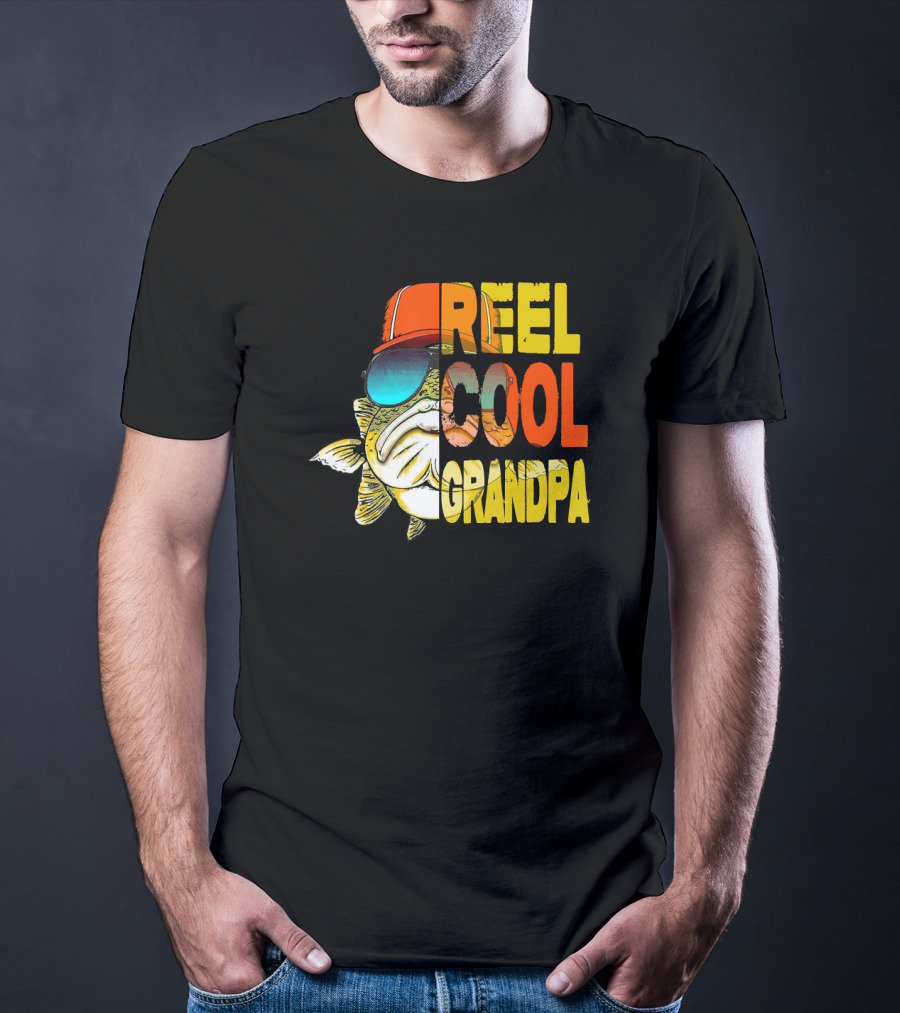 Father's Day Reel Cool Grandpa Fishing T-Shirt