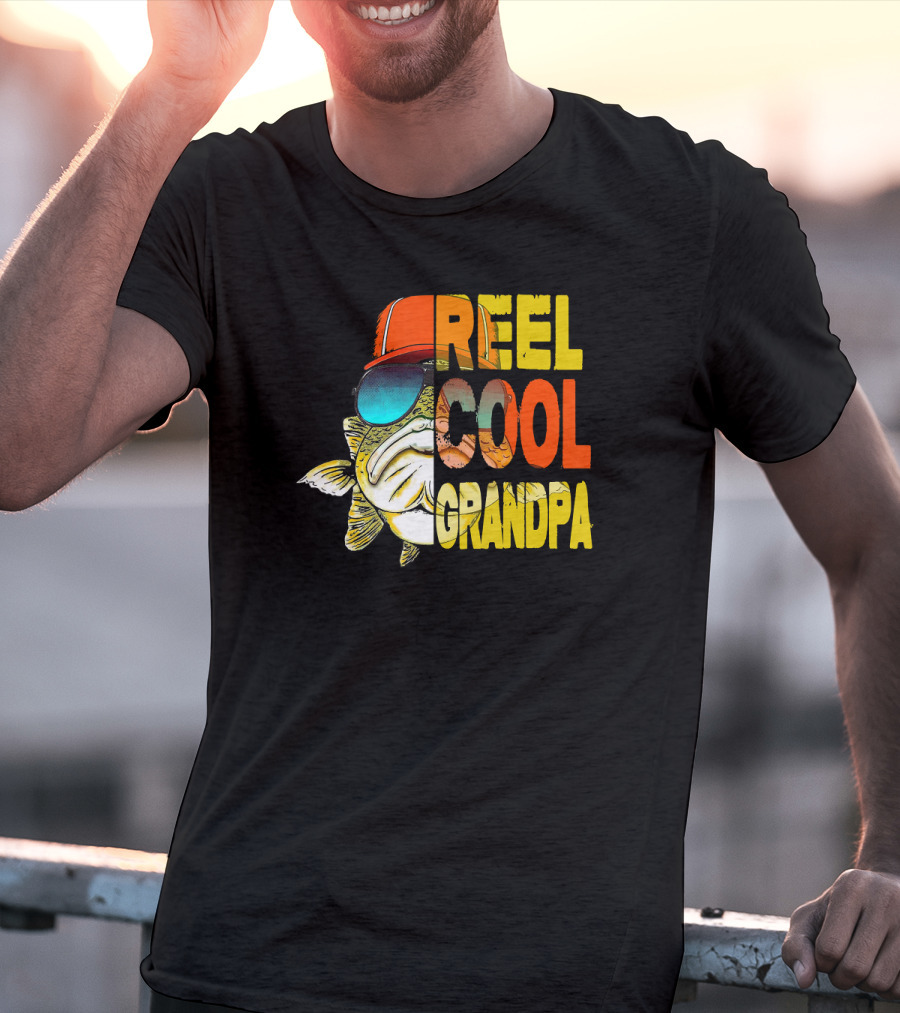 Father's Day Reel Cool Grandpa Fishing T-Shirt