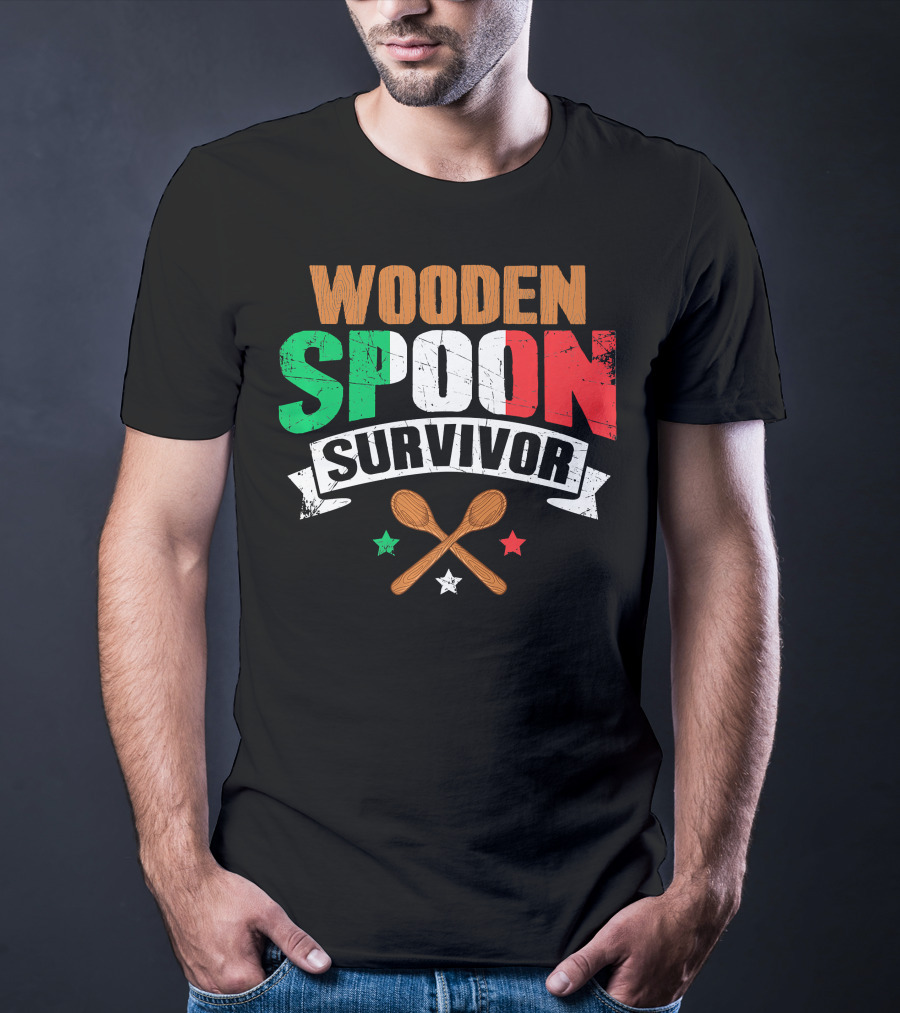 Wooden Spoon Survivor Italian Chef Kitchen Inspiration T-Shirt