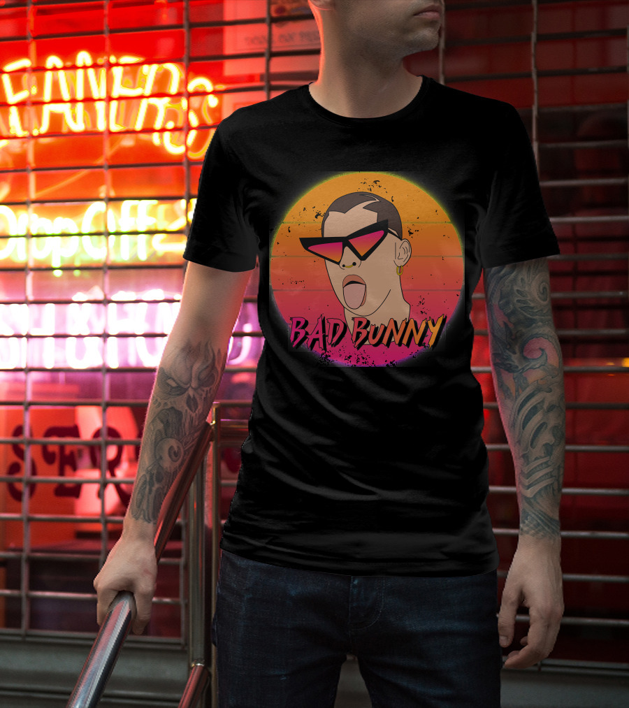 Bad Bunny Vintage Retro Essential Sunset T-Shirt