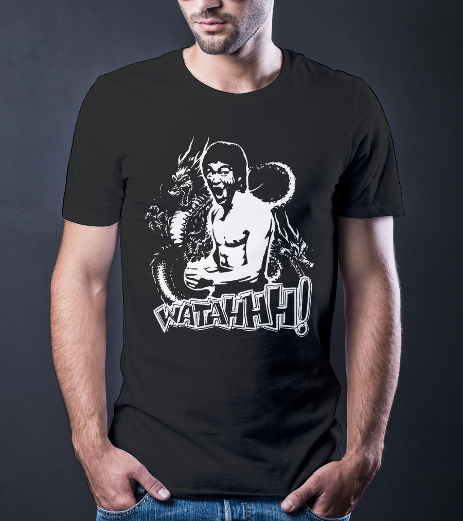 Bruce Lee WATAHHH Dragon Style Martial Arts T-Shirt