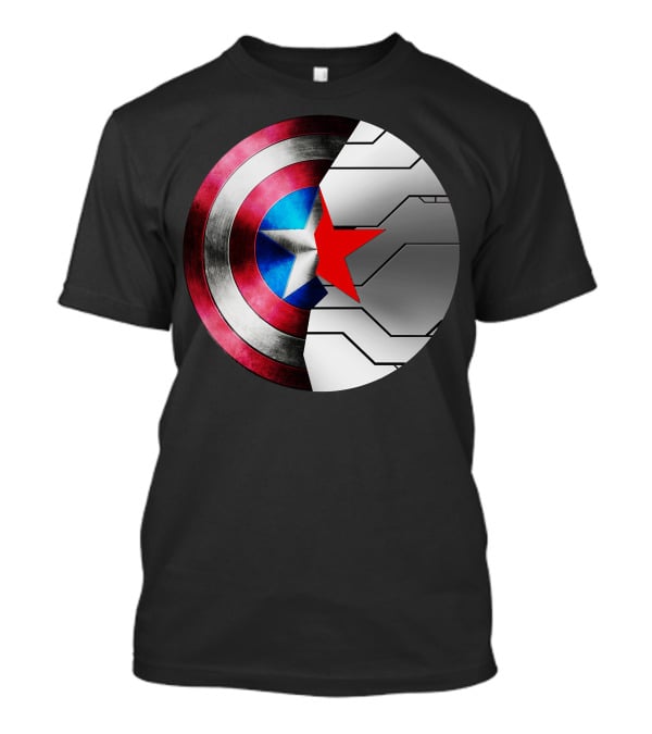 Captain America Winter Soldier Shield Buck Rogers Star T-Shirt
