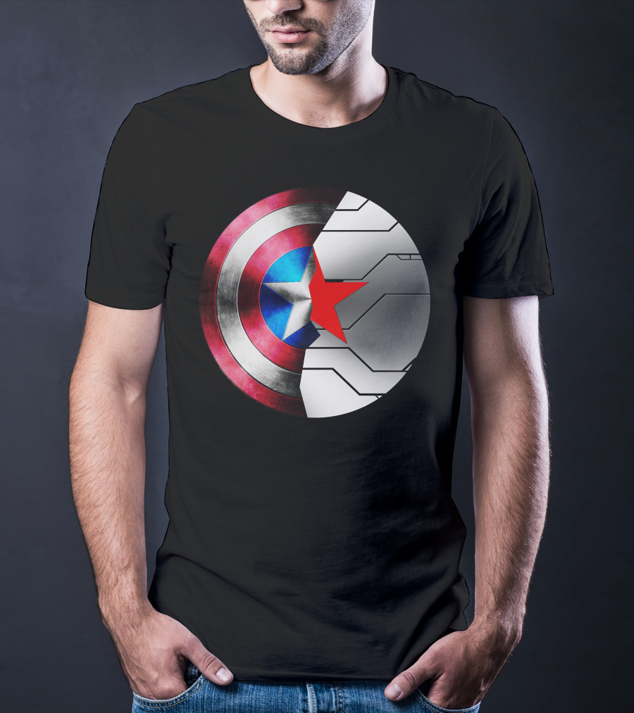 Captain America Winter Soldier Shield Buck Rogers Star T-Shirt