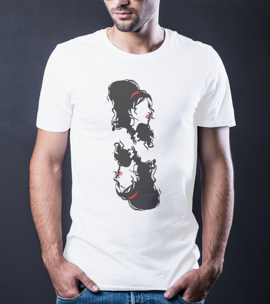 Ace Card Amy Winehouse Mirror Profile T-Shirt