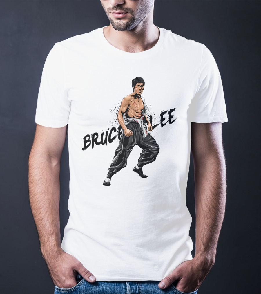 Bruce Lee Martial Arts Stance T-Shirt