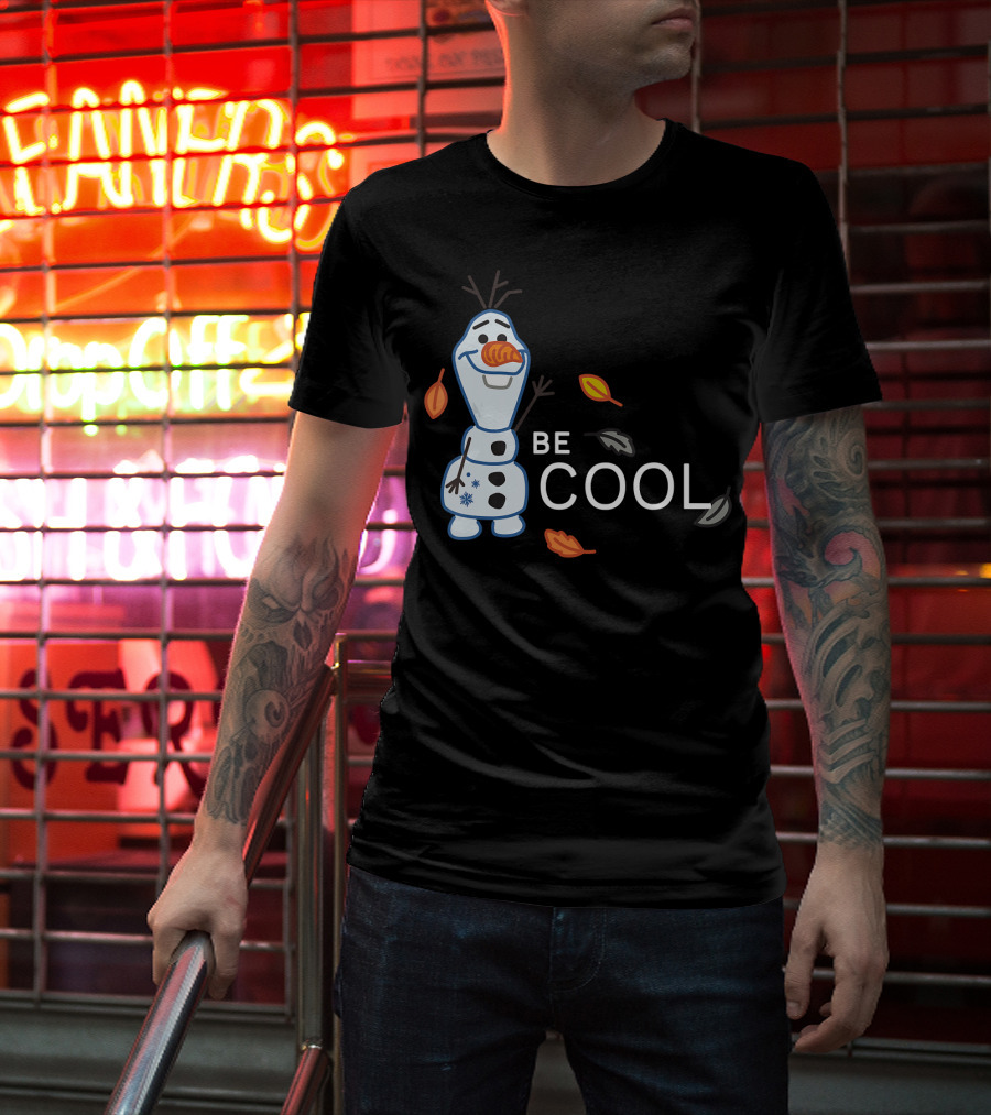 Disney Frozen 2 Olaf Be Cool Fall Leaves T-Shirt