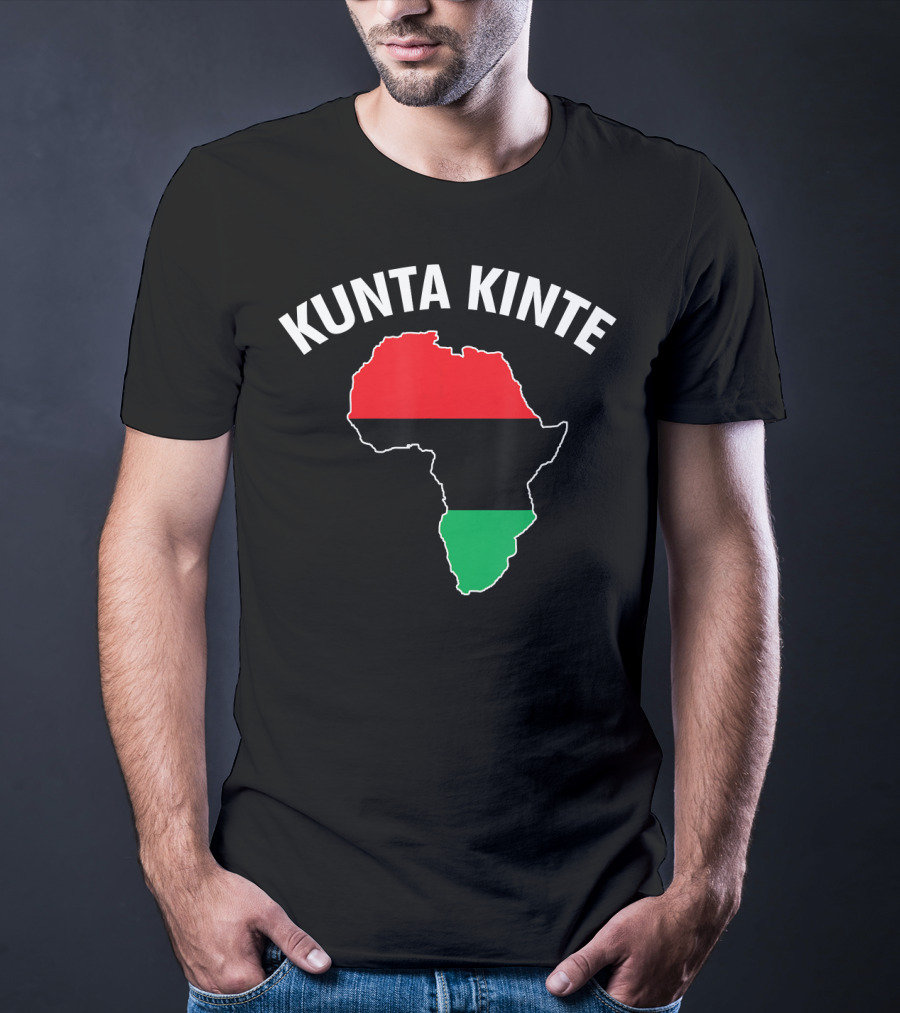 Kunta Kinte African Color Map Of Africa T-Shirt