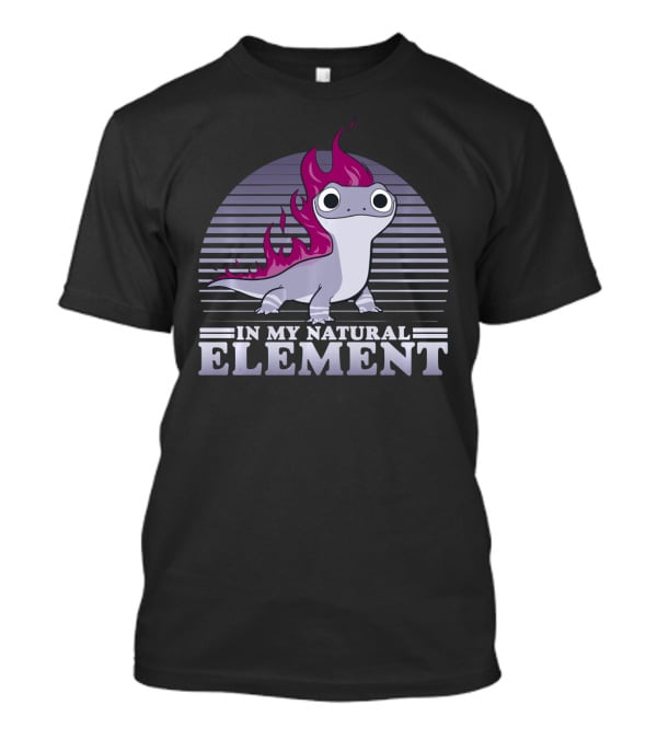 Disney Frozen 2 Salamander In My Natural Element Striped Sun T-Shirt
