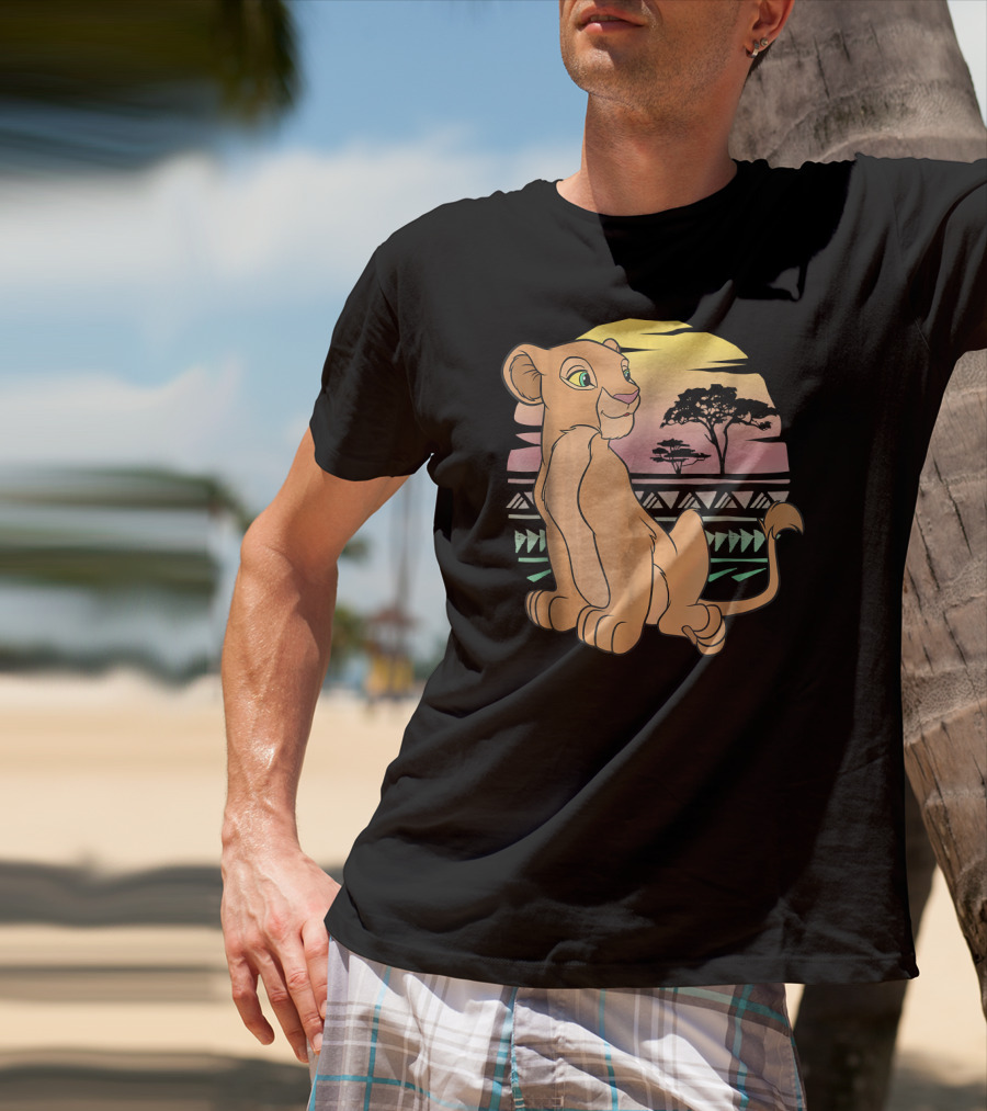 Disney The Lion King Nala 90s Sunset Scene T-Shirt