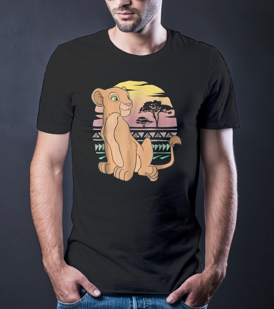 Disney The Lion King Nala 90s Sunset Scene T-Shirt