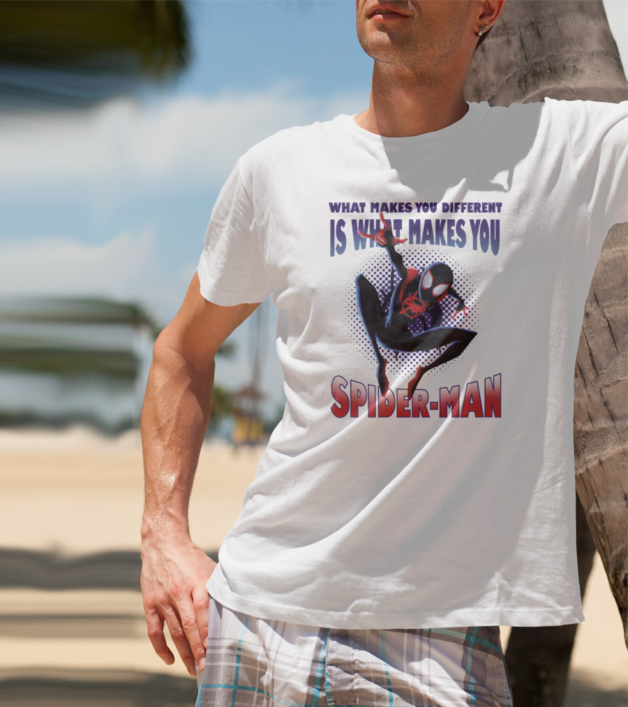 Spider-Man Into The Spider-Verse What Makes You Different Is What Makes You Spider-Man T-Shirt