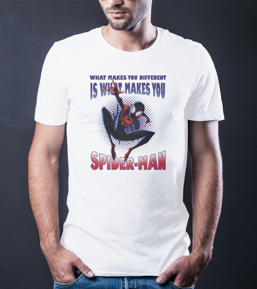 Spider-Man Into The Spider-Verse What Makes You Different Is What Makes You Spider-Man T-Shirt