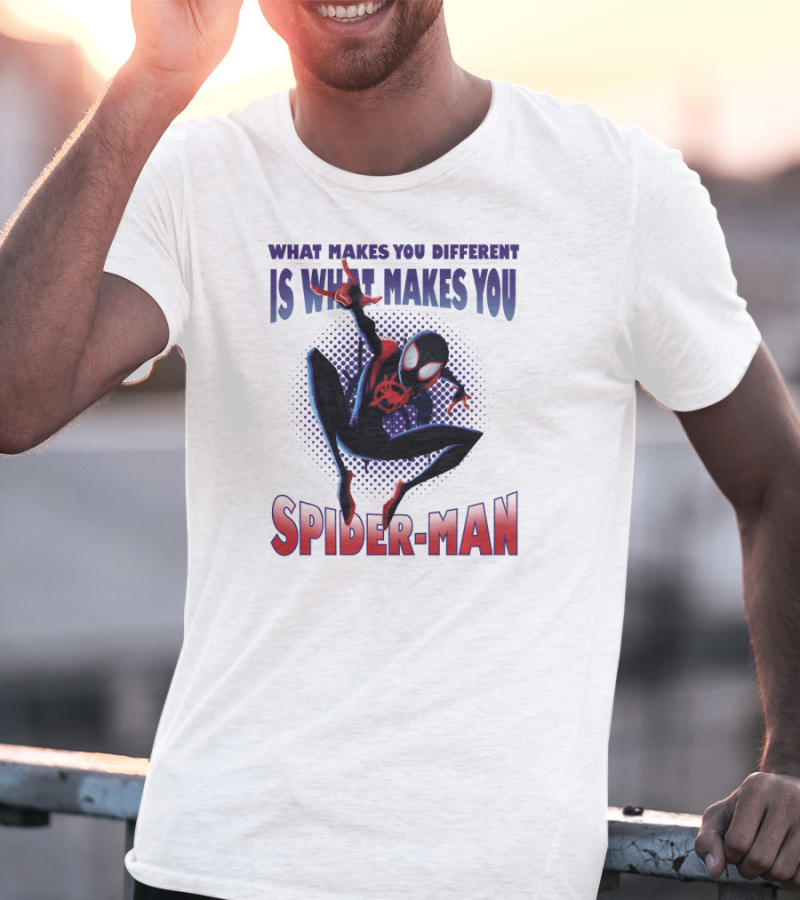 Spider-Man Into The Spider-Verse What Makes You Different Is What Makes You Spider-Man T-Shirt