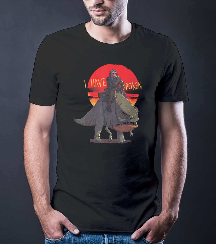 Star Wars The Mandalorian I Have Spoken Kuiil Riding Blurrg T-Shirt