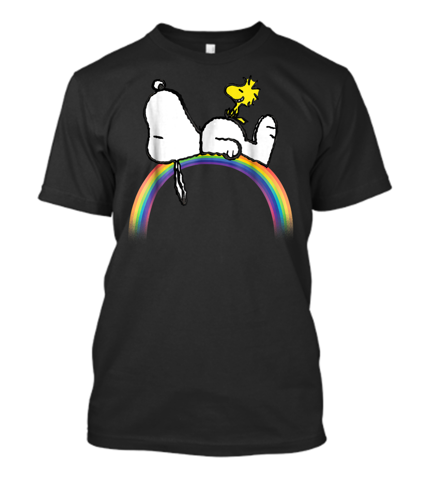 Snoopy Woodstock Peanuts Rainbow T-Shirt