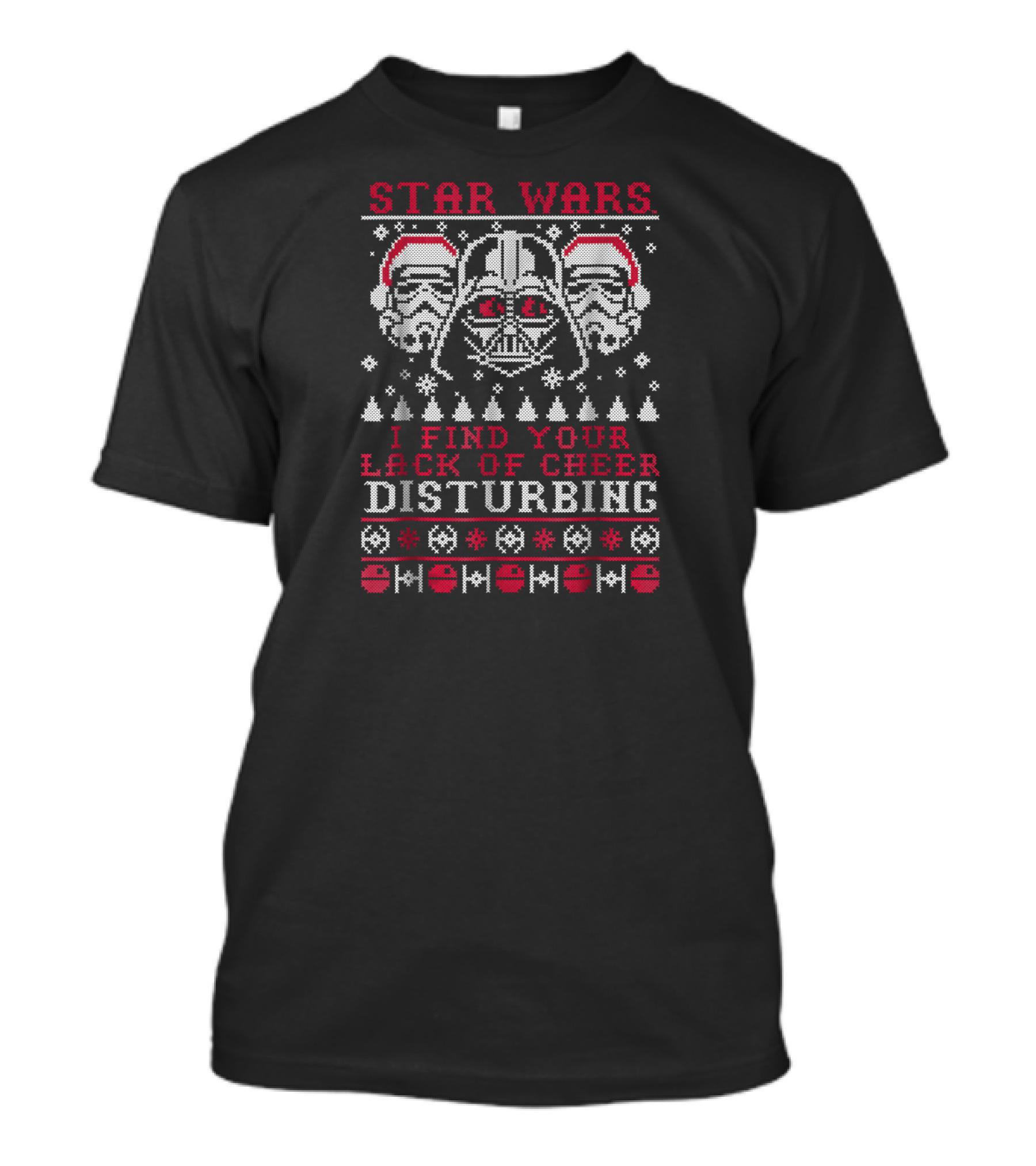 Star Wars I Find Your Lack Of Cheer Disturbing Vader Holiday T-Shirt