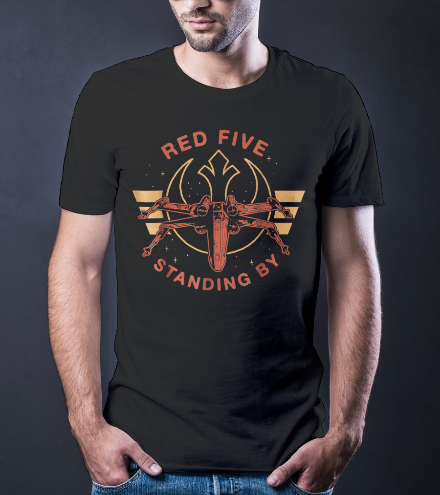 Red Five Standing By X Wing Star Wars Rebels T-Shirt