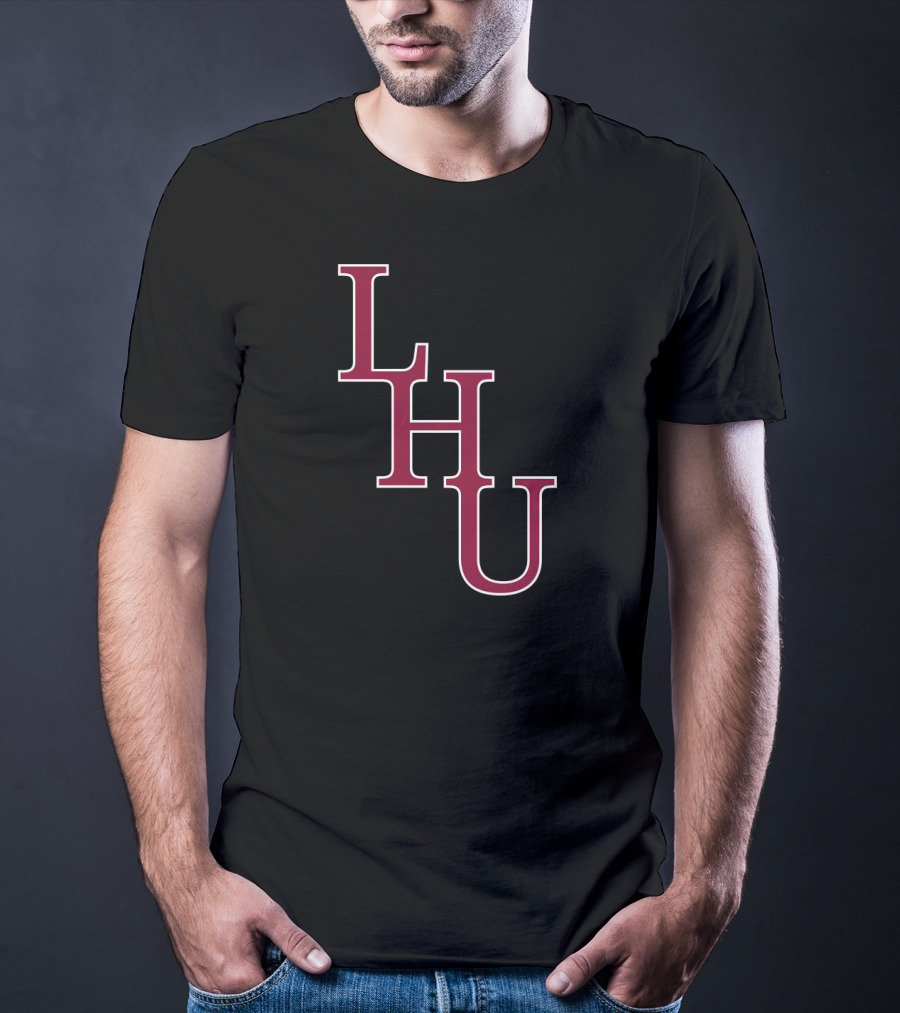 NCAA Lock Haven University LHU Bold Maroon Letters T-Shirt