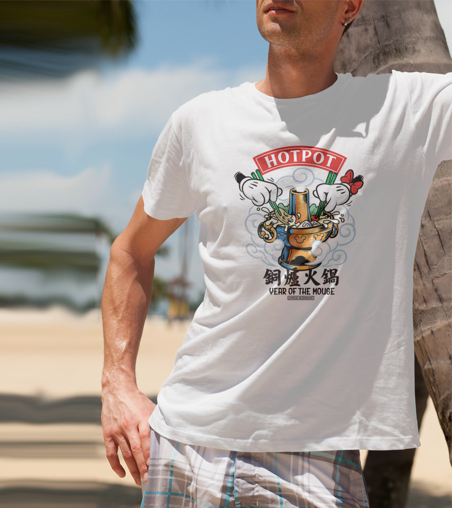 Mickey Year Of The Mouse Hotpot Noodles Chinese New Year T-Shirt