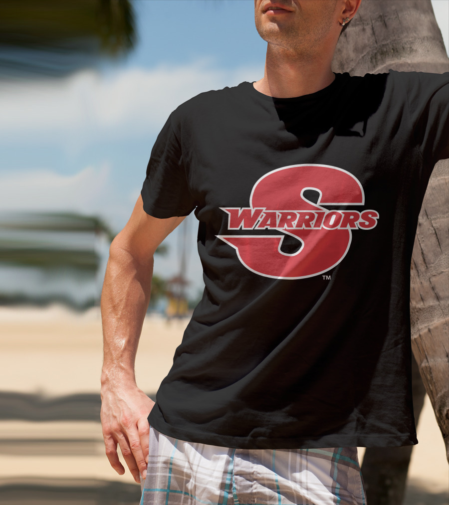 NCAA Cal State University Stanislaus Warriors Logo S T-Shirt