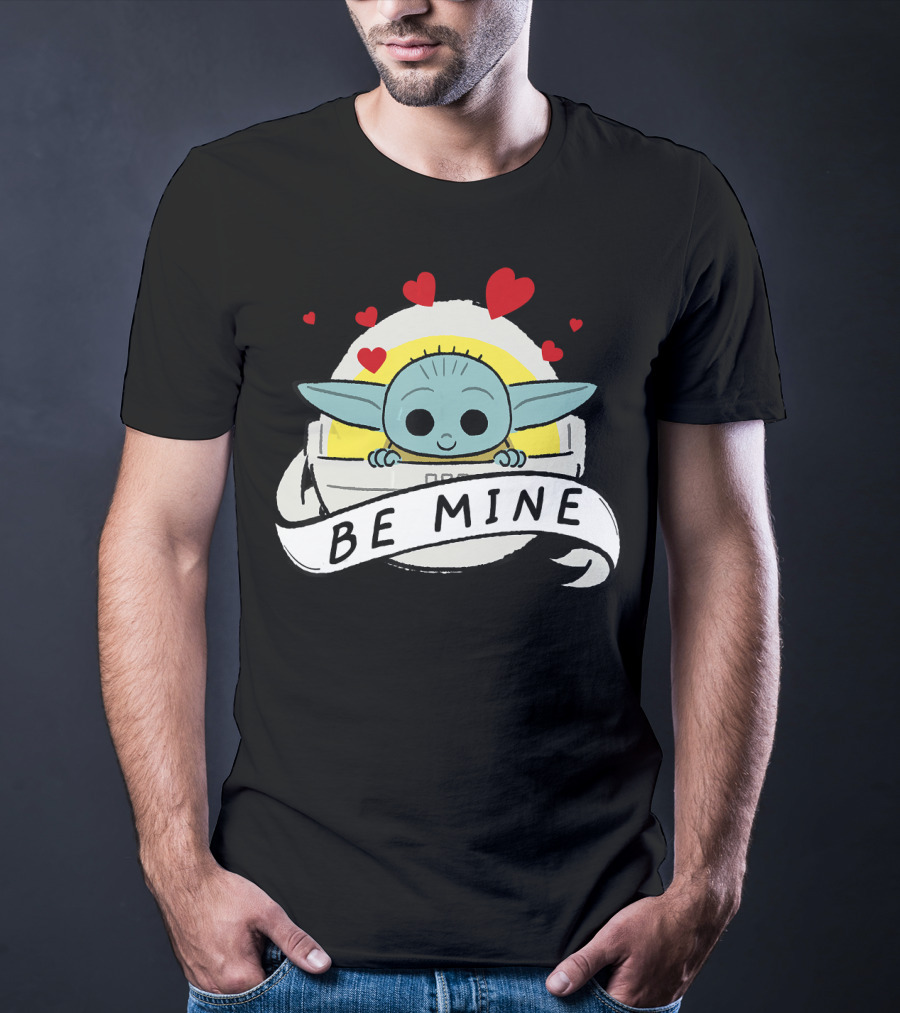 Star Wars The Mandalorian The Child Be Mine Hearts T-Shirt