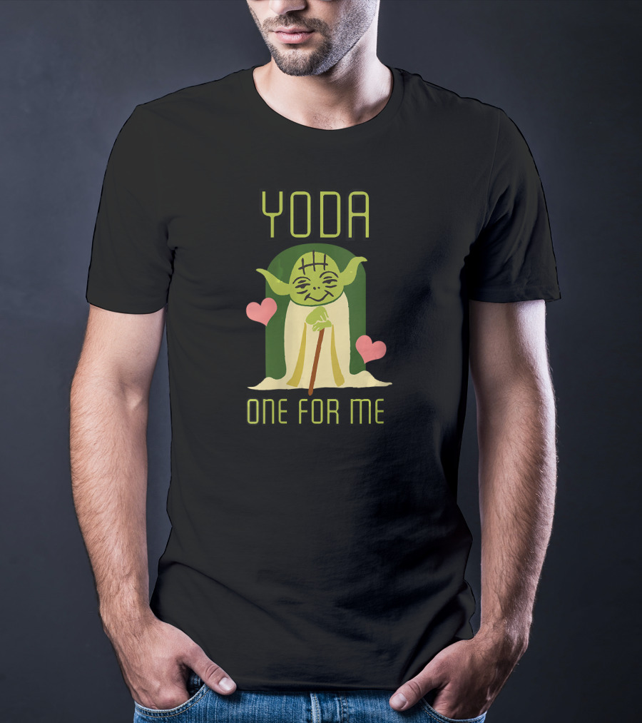 Yoda One For Me Valentine's Day Star Wars Hearts T-Shirt