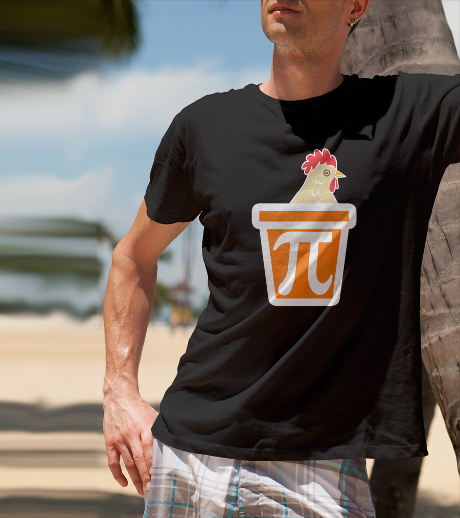 Chicken In Pi Symbol Bucket T-Shirt