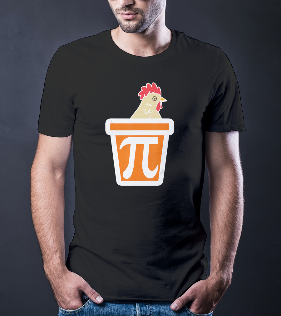 Chicken In Pi Symbol Bucket T-Shirt