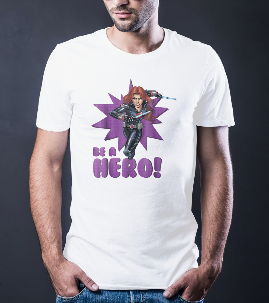 Black Widow Be A Hero Avengers Assemble T-Shirt