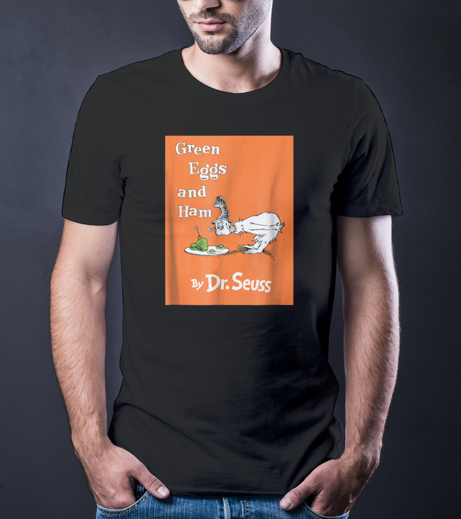 Dr. Seuss Green Eggs And Ham By Dr. Seuss Book Cover T-Shirt