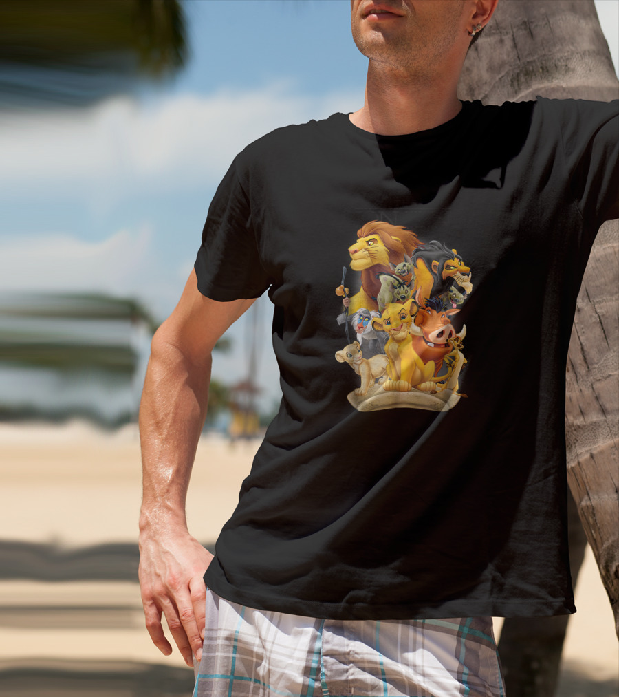 Lion King Simba Nala Timon Pumbaa Rafiki Scar Pride Land Characters T-Shirt