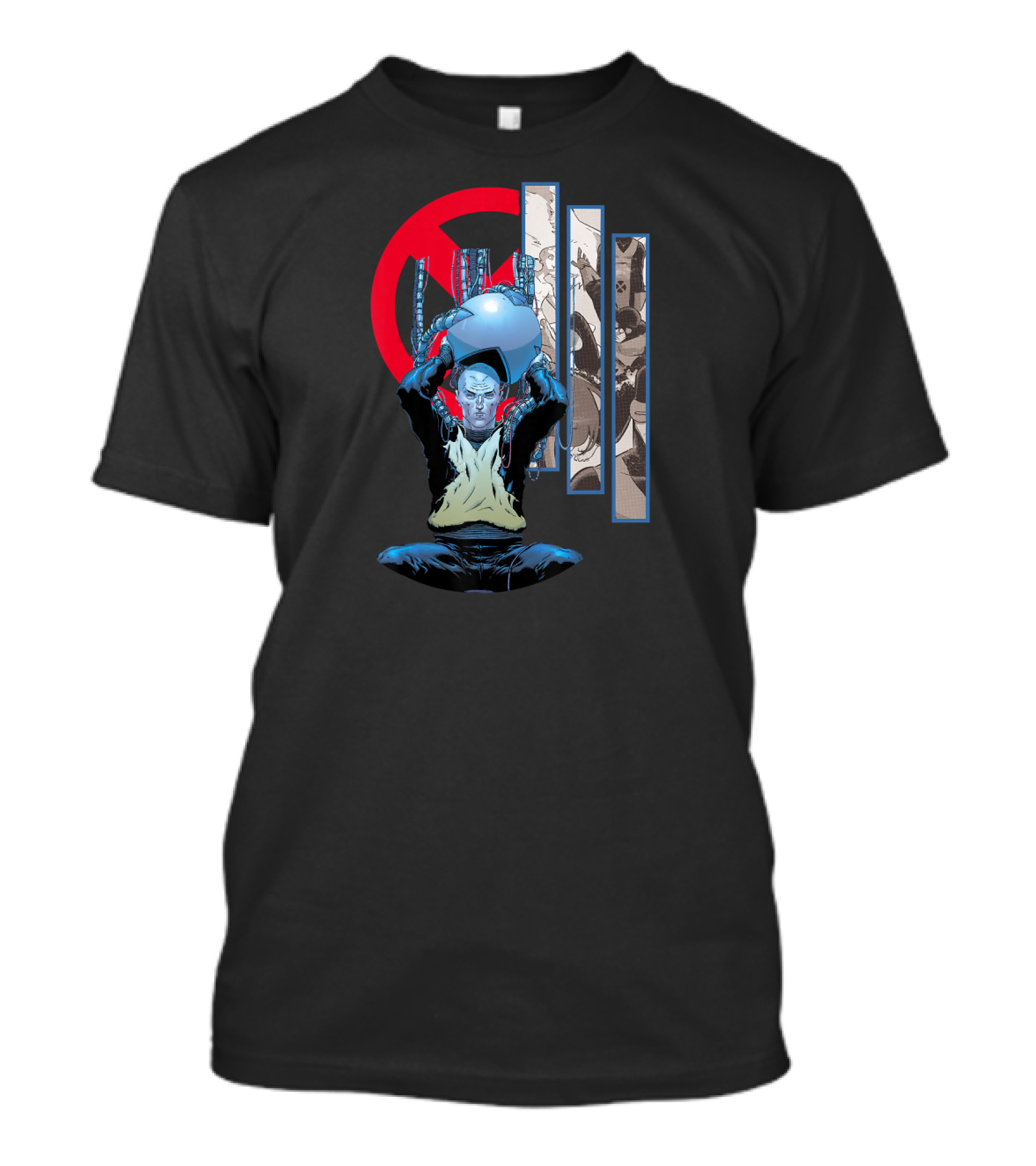 Marvel X Men Professor X Charles Xavier Iconic Cerebro X-Men T-Shirt