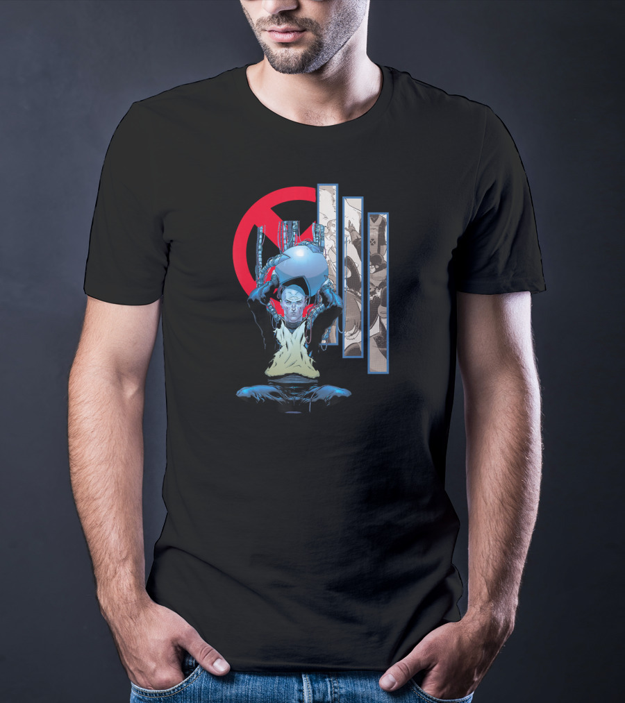 Marvel X Men Professor X Charles Xavier Iconic Cerebro X-Men T-Shirt