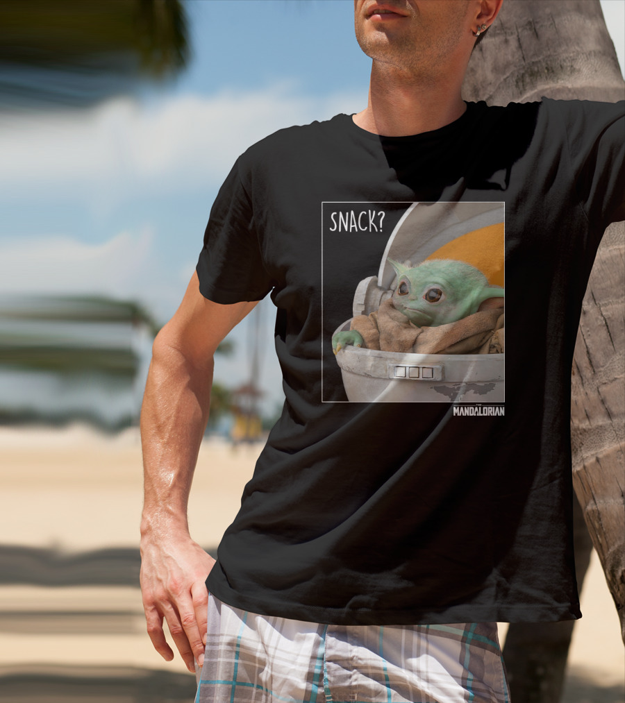 Star Wars The Mandalorian Snack Time The Child In Pod T-Shirt