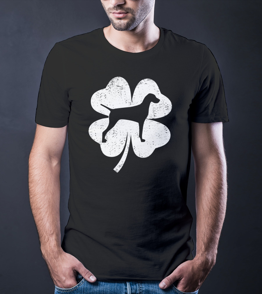 Leprechaun Shamrock Vizsla St Patrick's Day Dog Clover T-Shirt