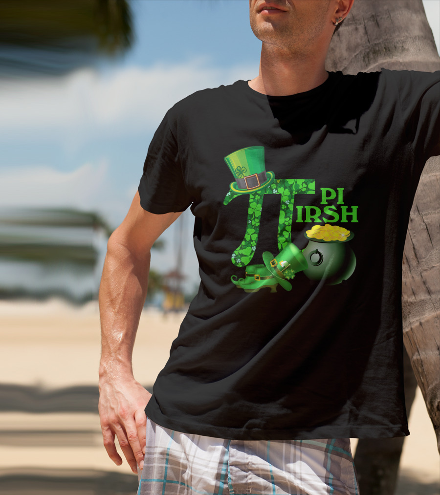 Shamrock Pi Irish Math Teacher St Patrick's Day T-Shirt