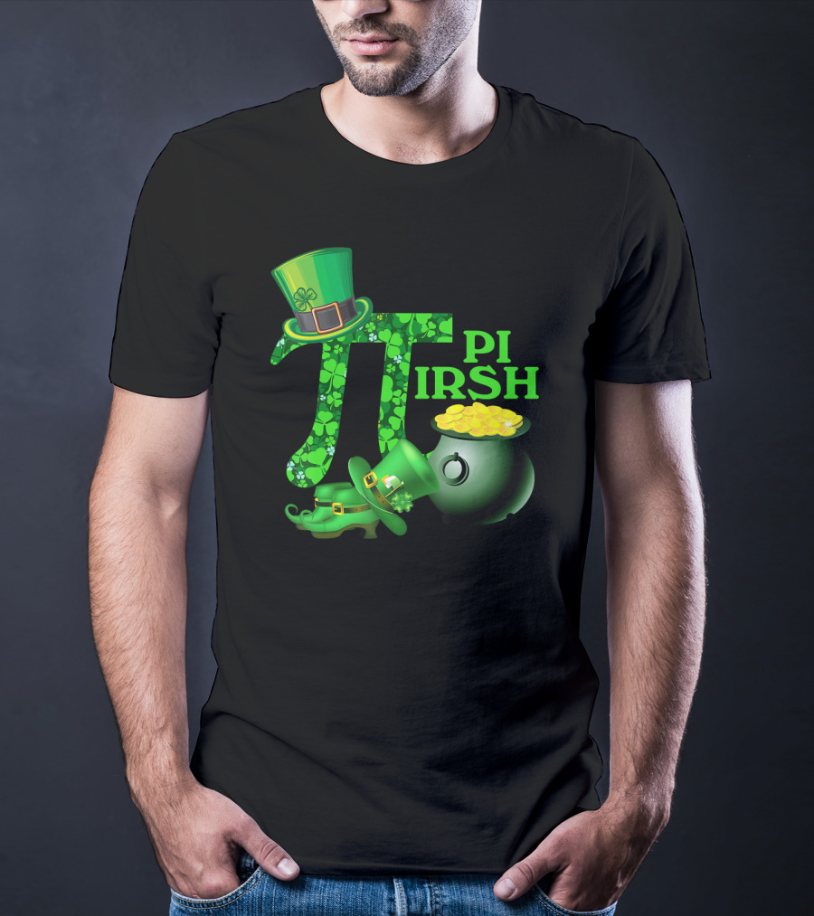 Shamrock Pi Irish Math Teacher St Patrick's Day T-Shirt