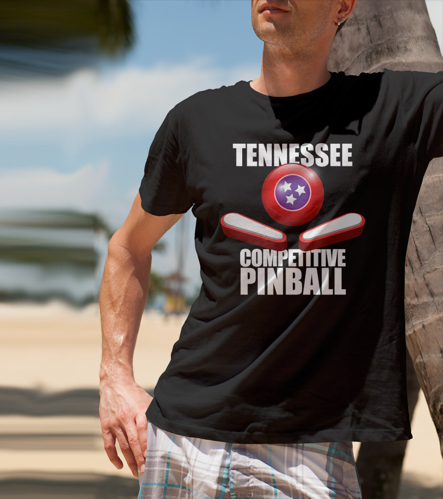 Tennessee Competitive Pinball Stars And Flippers T-Shirt