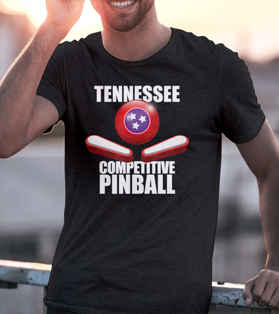 Tennessee Competitive Pinball Stars And Flippers T-Shirt