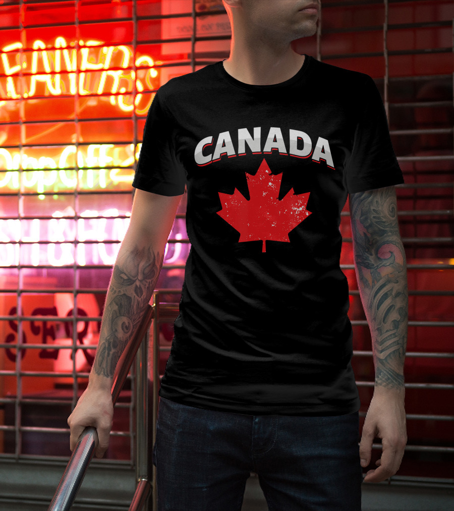 Canadian Maple Leaf Canada Patriotic Toronto Vancouver T-Shirt