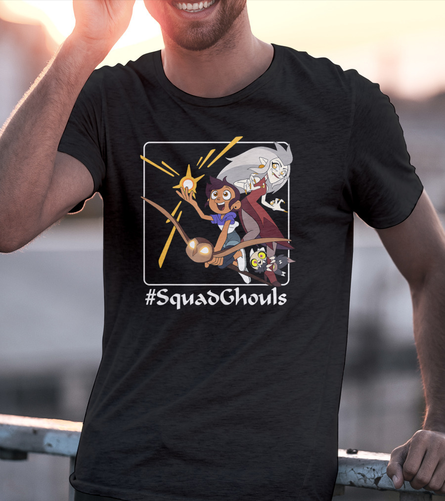 The Owl House SquadGhouls Disney Channel Luz Eda King T-Shirt