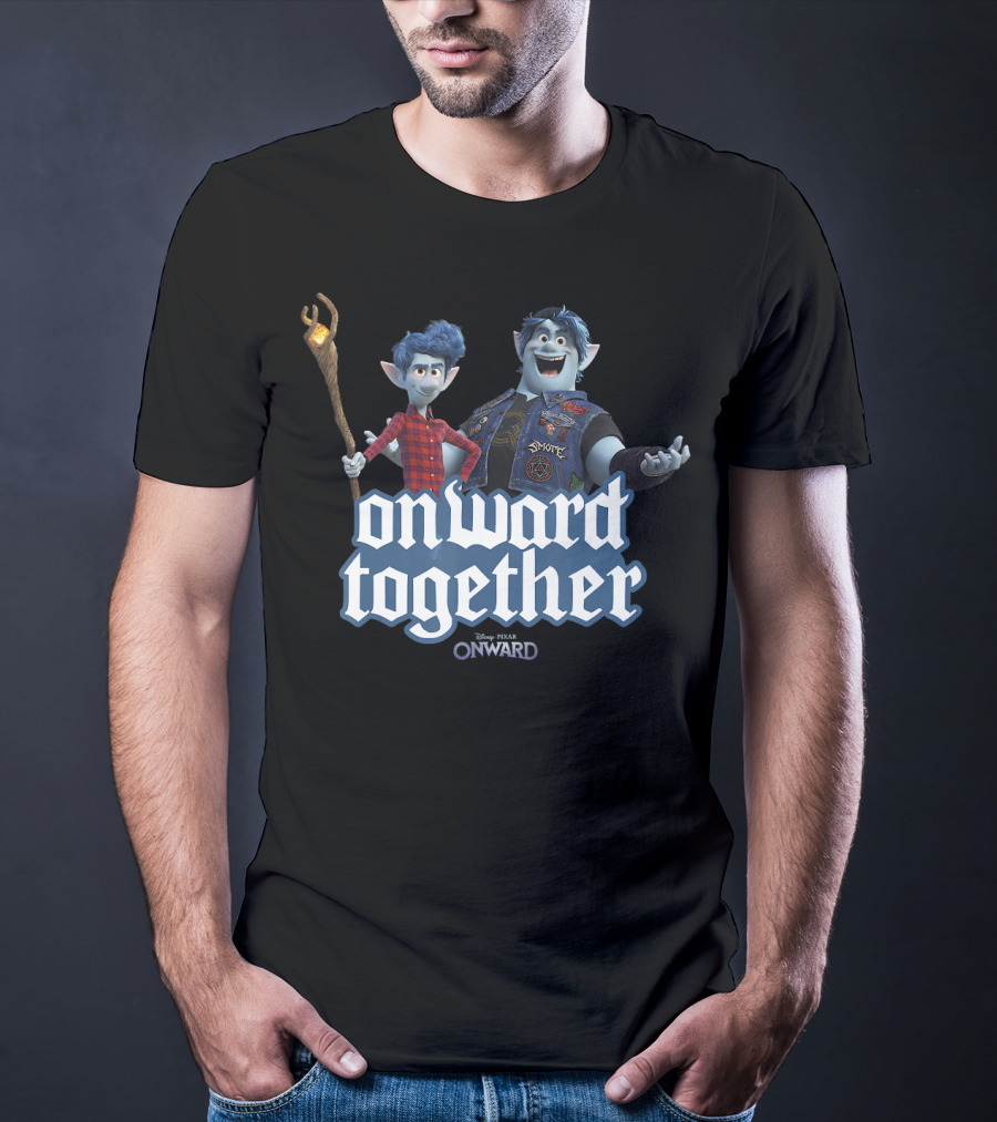 Disney Pixar Onward Barley Ian Onward Together Magic Staff Duo Adventure T-Shirt