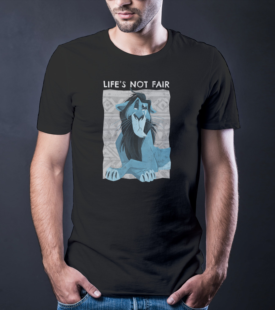 Disney The Lion King Scar Life's Not Fair Iconic Character T-Shirt