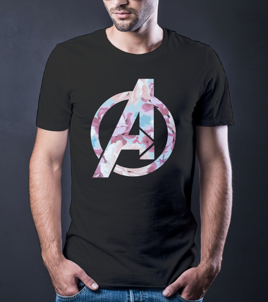 Marvel Avengers Floral Super Hero T-Shirt
